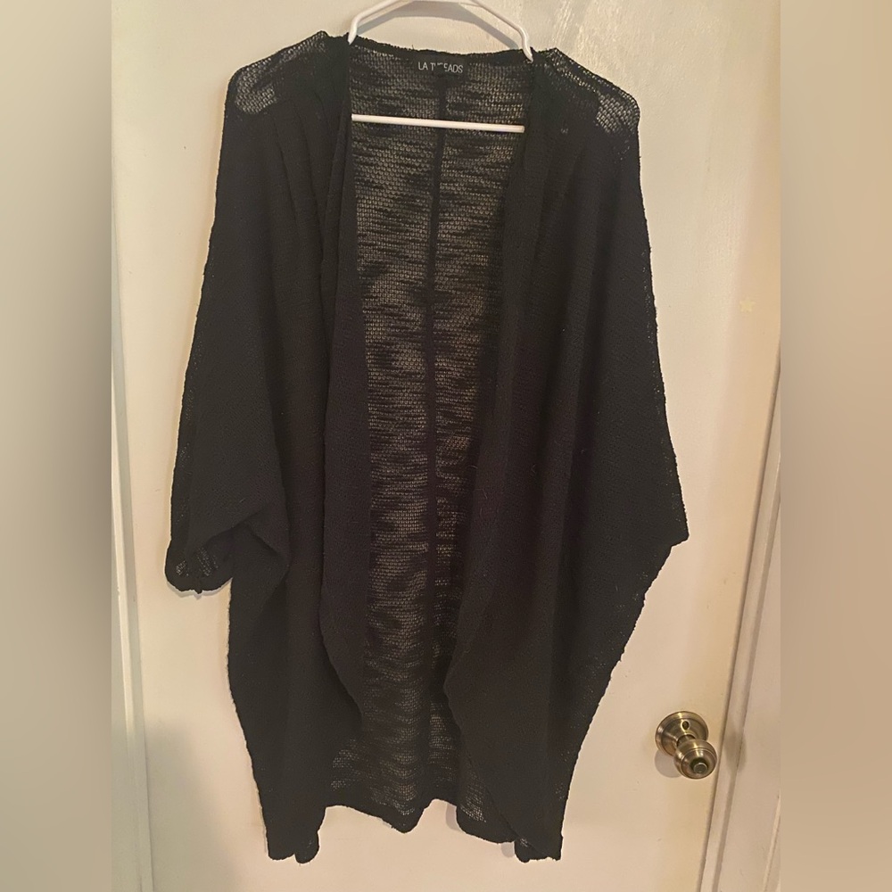 Women’s Black shaw/cardingan